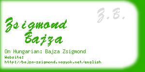 zsigmond bajza business card